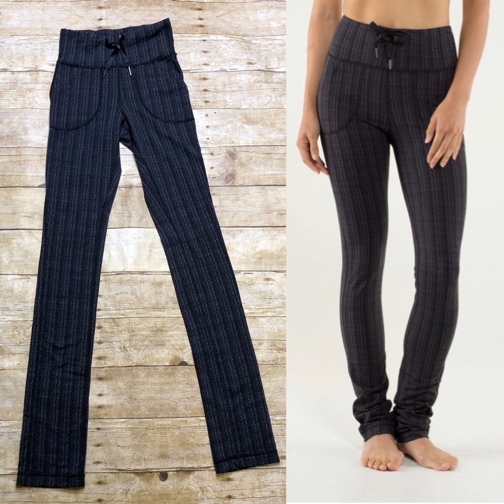 Lululemon Skinny Will Pant Ziggy Wee September Black Yoga Legging